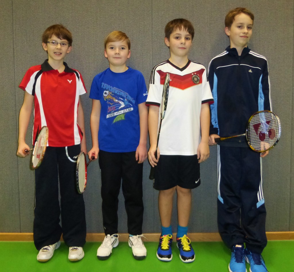 JE U13: Samuel Unz, Lukas Heilig, Nico Ferstl, Simon Hoh